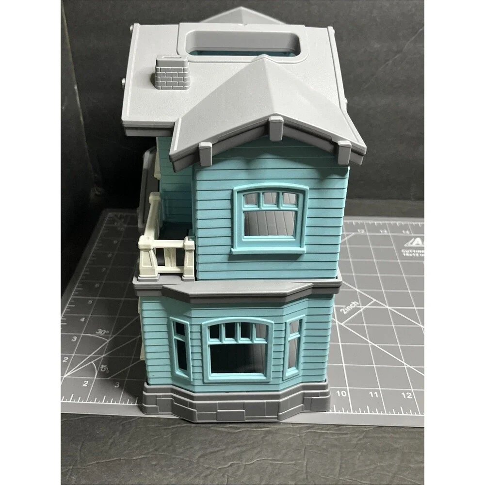Green Toys Doll House PlaySet Blue =Just The House - Picture 5 of 8